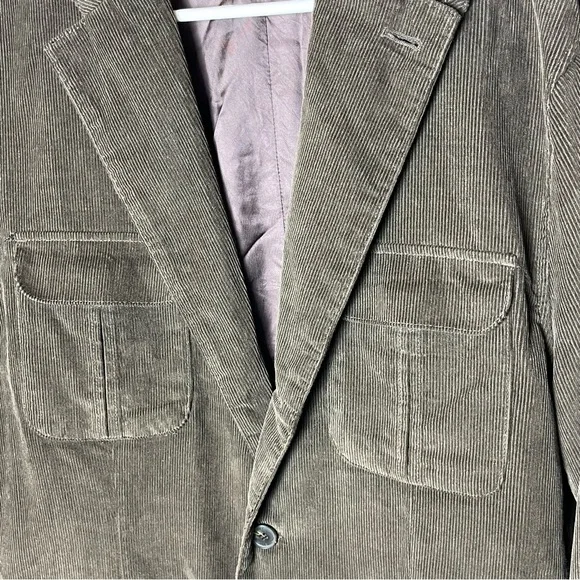 Daniel Cremieux Brown Corduroy Sport coat blazer Large - Picture 5 of 11
